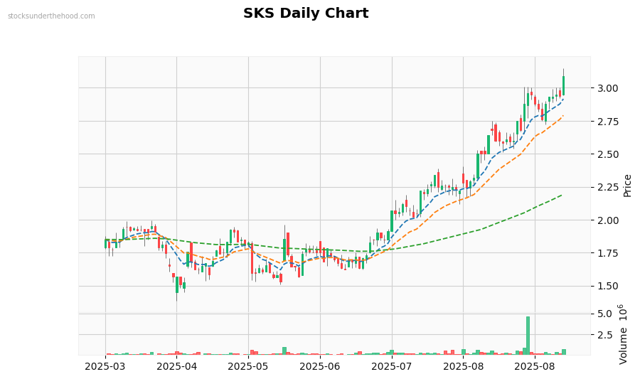 SKS Daily Chart