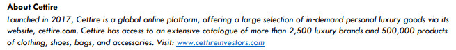 Cettire (ASX:CTT) business summary