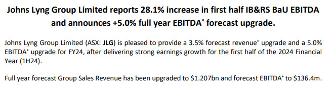 JLG earnings and outlook