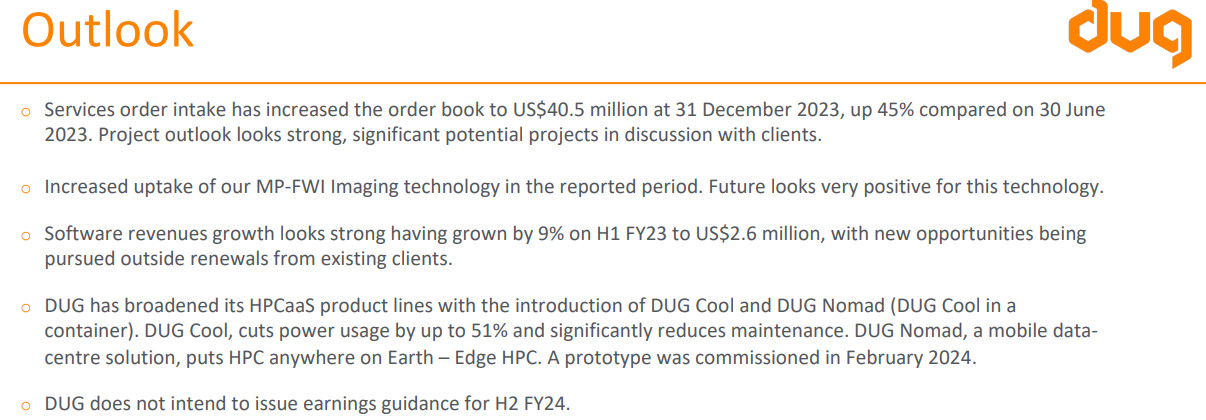 ASX:DUG earnings and outlook