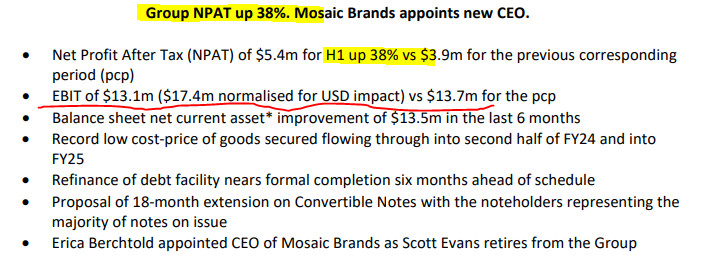 MOZ earnings update
