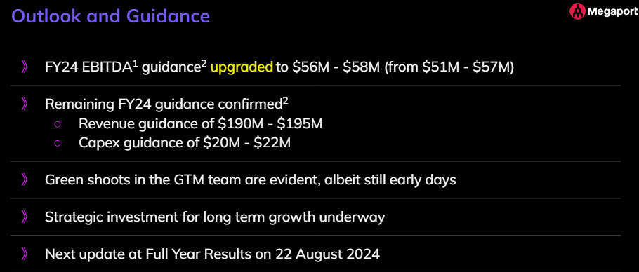 Megaport (ASX:MP1) outlook and guidance