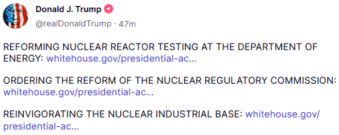 Uranium Stocks Surge - Donald Trump Tweet re Uranium executive orders